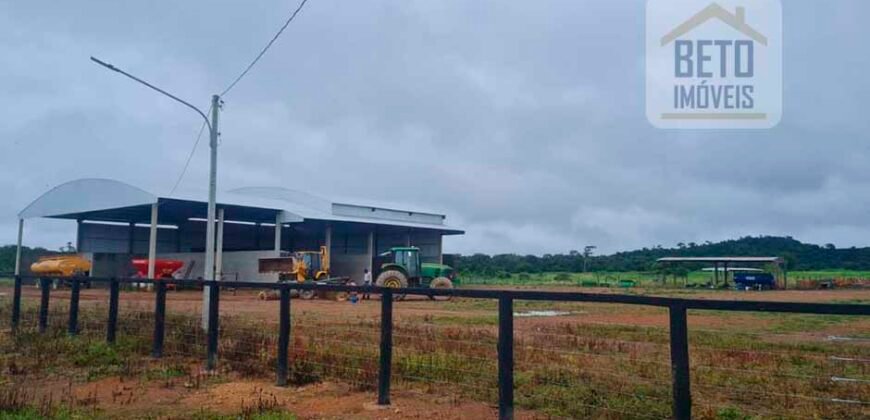 Espetucular Fazenda para Pastejo Rotacionado toda estruturada e maquinários | Vila Rica/ MT