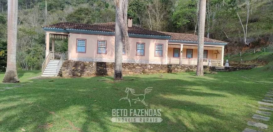 Fazenda Histórica à Venda 45 Alqueires Sede Colonial | Valença/RJ