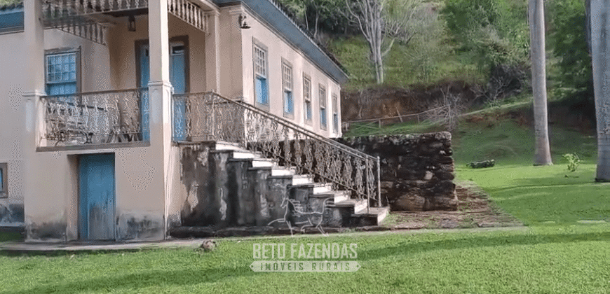 Fazenda Histórica à Venda 45 Alqueires Sede Colonial | Valença/RJ