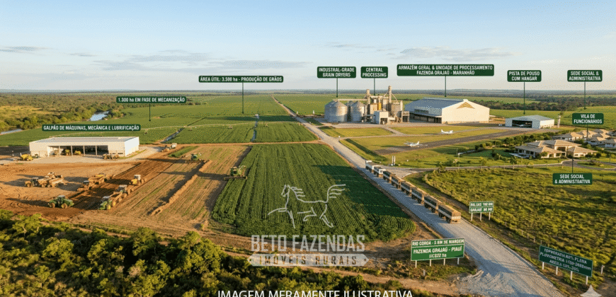 Fazenda à Venda 5.333 hectares Dupla Aptidão com Pista de Pouso | Grajaú/ MA